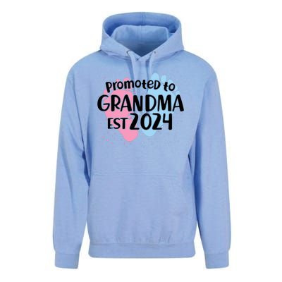 Cute Promoted To Grandma Est 2024 Unisex Surf Hoodie