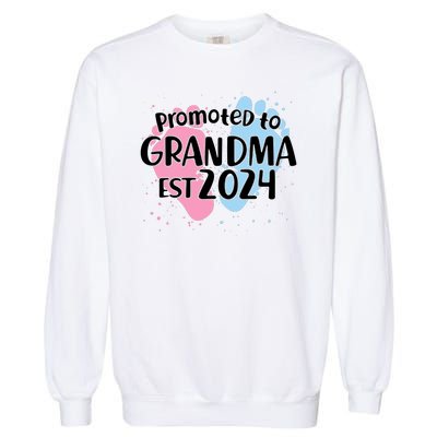 Cute Promoted To Grandma Est 2024 Garment-Dyed Sweatshirt