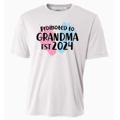 Cute Promoted To Grandma Est 2024 Cooling Performance Crew T-Shirt