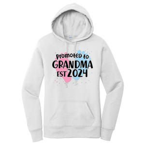 Cute Promoted To Grandma Est 2024 Women's Pullover Hoodie