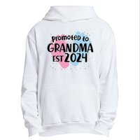 Cute Promoted To Grandma Est 2024 Urban Pullover Hoodie