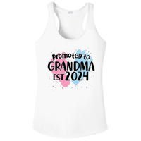 Cute Promoted To Grandma Est 2024 Ladies PosiCharge Competitor Racerback Tank