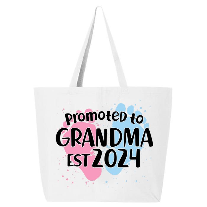 Cute Promoted To Grandma Est 2024 25L Jumbo Tote