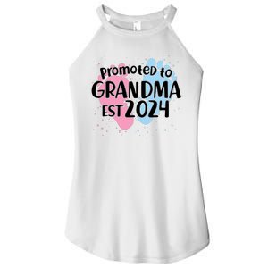 Cute Promoted To Grandma Est 2024 Women's Perfect Tri Rocker Tank