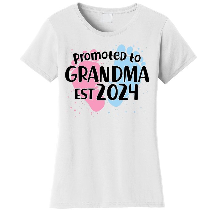 Cute Promoted To Grandma Est 2024 Women's T-Shirt