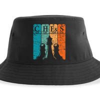 Chess Periodic Table Elements Nerd Chess Player Vintage Sustainable Bucket Hat