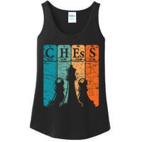 Chess Periodic Table Elements Nerd Chess Player Vintage Ladies Essential Tank