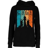 Chess Periodic Table Elements Nerd Chess Player Vintage Womens Funnel Neck Pullover Hood