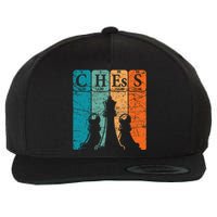 Chess Periodic Table Elements Nerd Chess Player Vintage Wool Snapback Cap