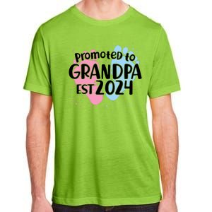 Cute Promoted To Grandpa Est 2024 Adult ChromaSoft Performance T-Shirt