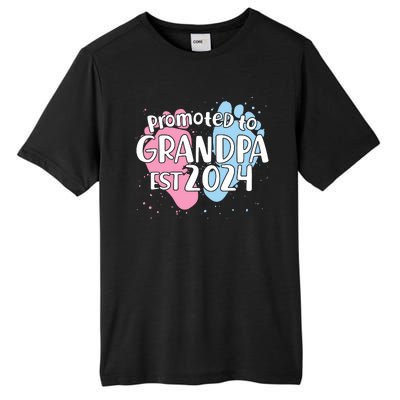 Cute Promoted To Grandpa Est 2024 Tall Fusion ChromaSoft Performance T-Shirt