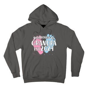 Cute Promoted To Grandpa Est 2024 Tall Hoodie