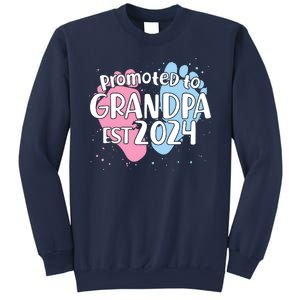 Cute Promoted To Grandpa Est 2024 Sweatshirt