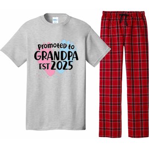 Cute Promoted To Grandpa Est 2025 Pajama Set