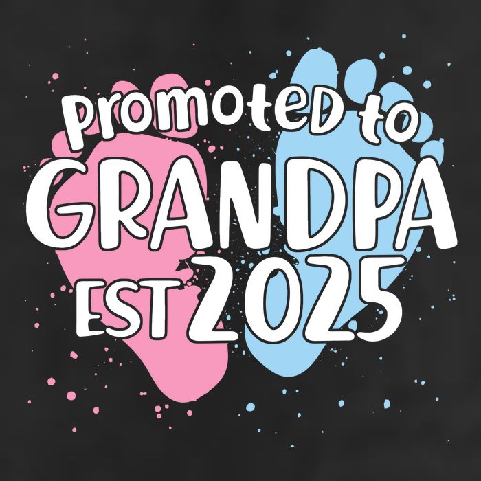 Cute Promoted To Grandpa Est 2025 Adult Drive Performance Visor