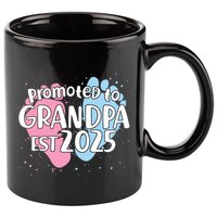 Cute Promoted To Grandpa Est 2025 11oz C Handle Ceramic Mug