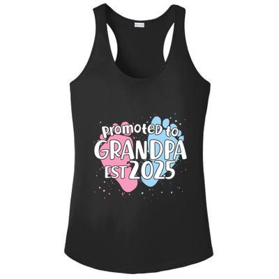Cute Promoted To Grandpa Est 2025 Ladies PosiCharge Competitor Racerback Tank