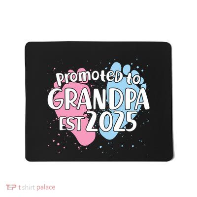 Cute Promoted To Grandpa Est 2025 Mousepad