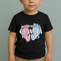 Cute Promoted To Grandpa Est 2025 Toddler T-Shirt