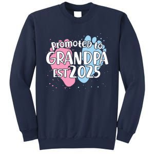 Cute Promoted To Grandpa Est 2025 Sweatshirt