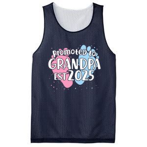 Cute Promoted To Grandpa Est 2025 Mesh Reversible Basketball Jersey Tank