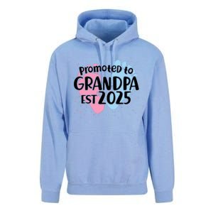 Cute Promoted To Grandpa Est 2025 Unisex Surf Hoodie