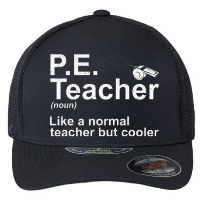 Cool Pe Teacher Art Physical Education Teacher Flexfit Unipanel Trucker Cap