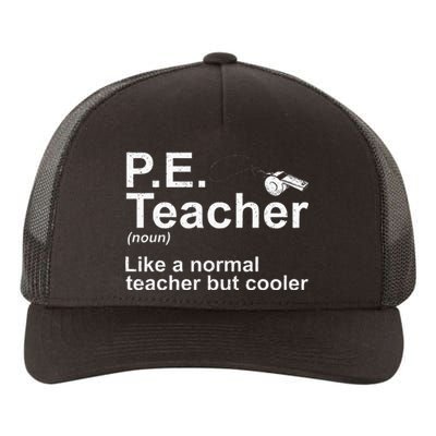 Cool Pe Teacher Art Physical Education Teacher Yupoong Adult 5-Panel Trucker Hat