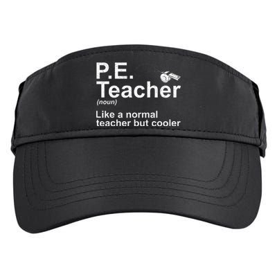 Cool Pe Teacher Art Physical Education Teacher Adult Drive Performance Visor