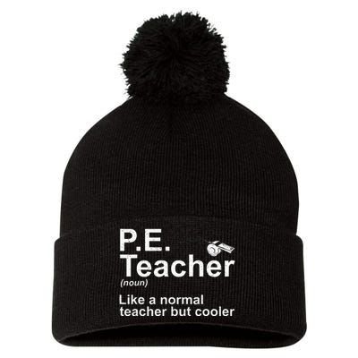 Cool Pe Teacher Art Physical Education Teacher Pom Pom 12in Knit Beanie