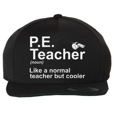 Cool Pe Teacher Art Physical Education Teacher Wool Snapback Cap