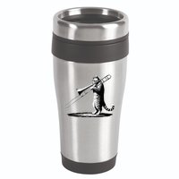 Cat Playing Trombone Player Trombonist Instrument 16oz Travel Tumbler