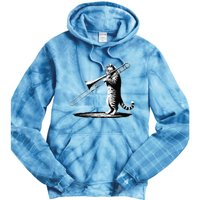 Cat Playing Trombone Player Trombonist Instrument Tie Dye Hoodie