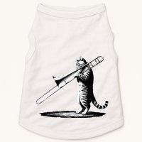 Cat Playing Trombone Player Trombonist Instrument Doggie Tank