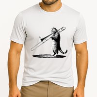 Cat Playing Trombone Player Trombonist Instrument Performance Shirt