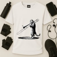 Cat Playing Trombone Player Trombonist Instrument Performance Shirt