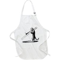 Cat Playing Trombone Player Trombonist Instrument Apron