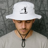 Cat Playing Trombone Player Trombonist Instrument Bucket Hat