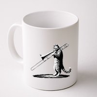 Cat Playing Trombone Player Trombonist Instrument Mug