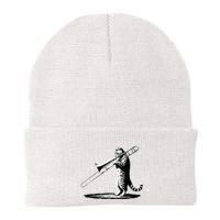 Cat Playing Trombone Player Trombonist Instrument Beanie