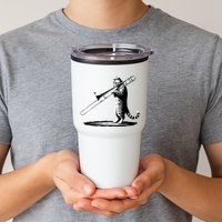 Cat Playing Trombone Player Trombonist Instrument Tumbler