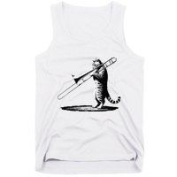 Cat Playing Trombone Player Trombonist Instrument Tank Top