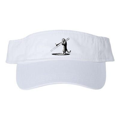 Cat Playing Trombone Player Trombonist Instrument Visor