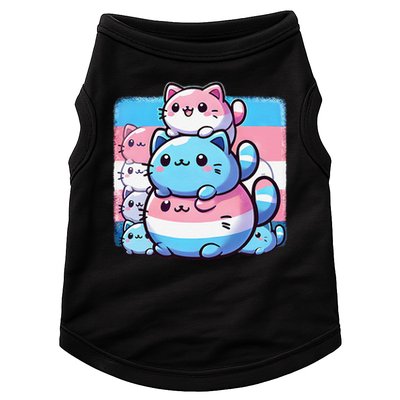 Cat Pile Trans Pride Transgender Day Of Visibility Doggie Tank