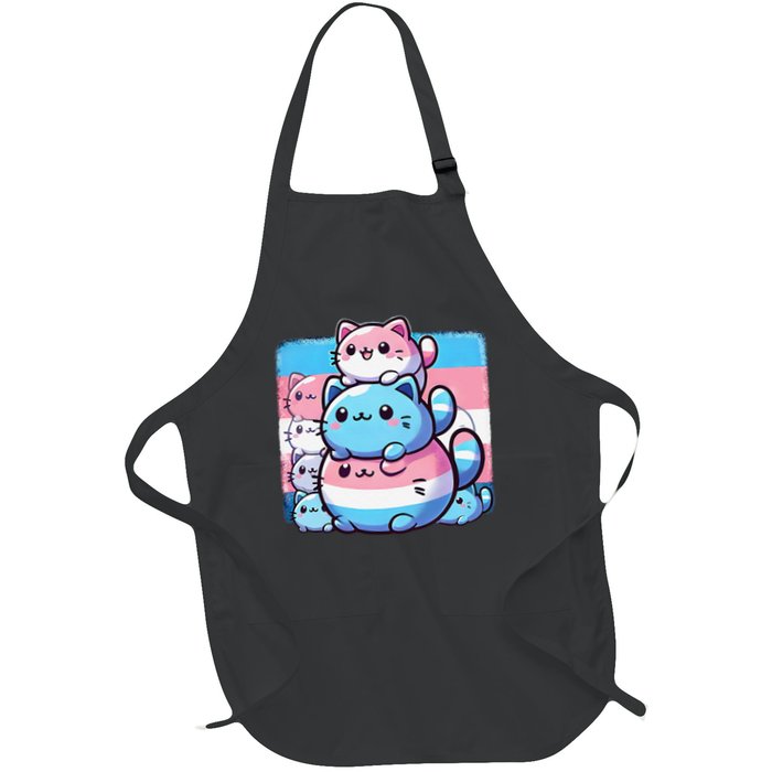 Cat Pile Trans Pride Transgender Day Of Visibility Apron
