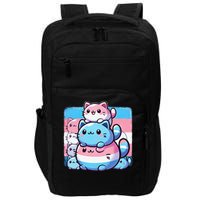 Cat Pile Trans Pride Transgender Day Of Visibility Impact Tech Backpack
