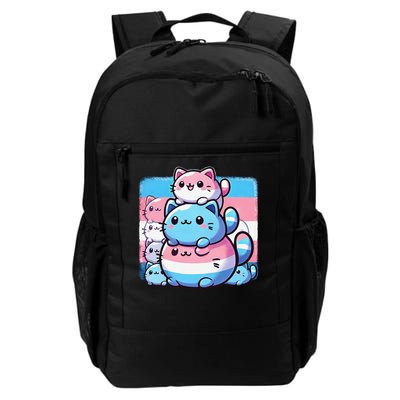 Cat Pile Trans Pride Transgender Day Of Visibility Backpack