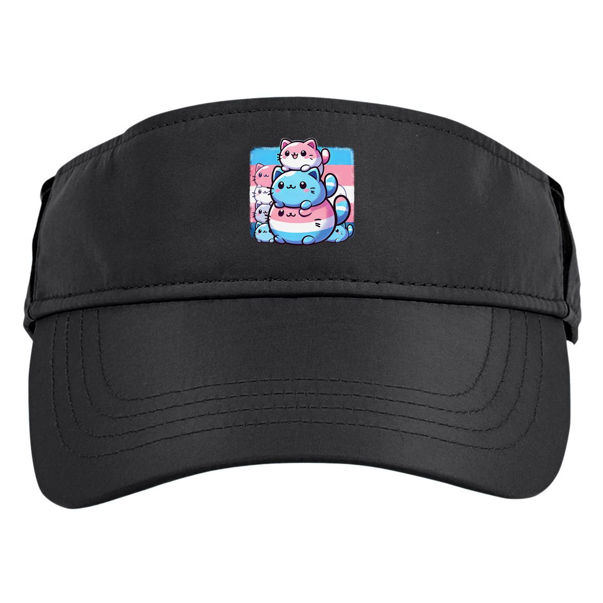 Cat Pile Trans Pride Transgender Day Of Visibility Adult Drive Performance Visor