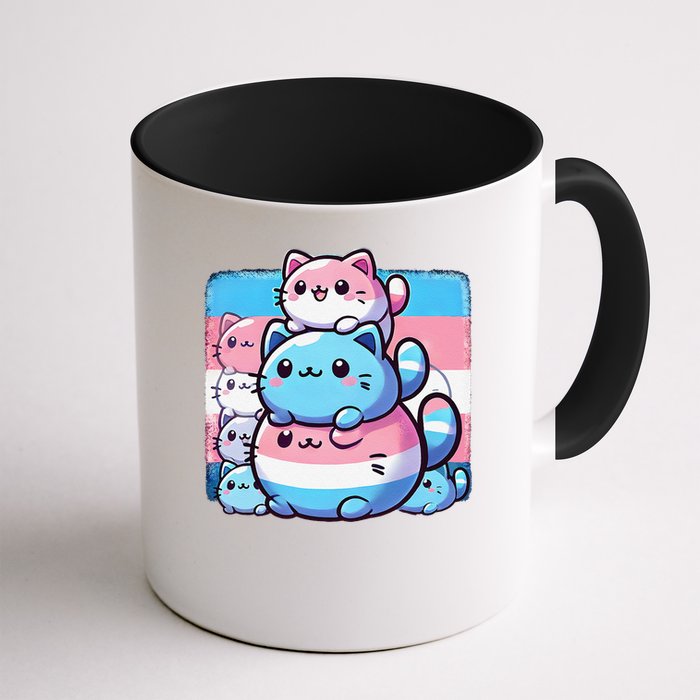 Cat Pile Trans Pride Transgender Day Of Visibility Mug