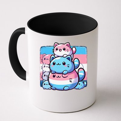 Cat Pile Trans Pride Transgender Day Of Visibility Mug
